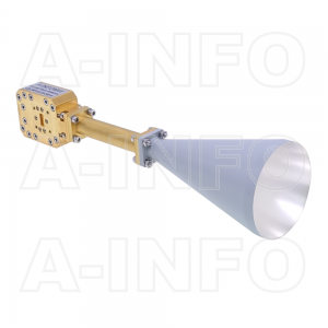 LB-CNH-42-20-D02-A Dual Circular Polarization Conical Horn Antenna 18.0-26.5GHz 20dB Gain Rectangular Waveguide Interface