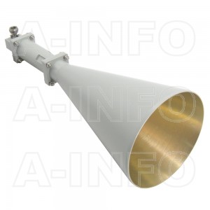 LB-CNH-90-20-C-NF Linear Polarization Conical Horn Antenna 8.2-12.4GHz 20dB Gain N Type Female